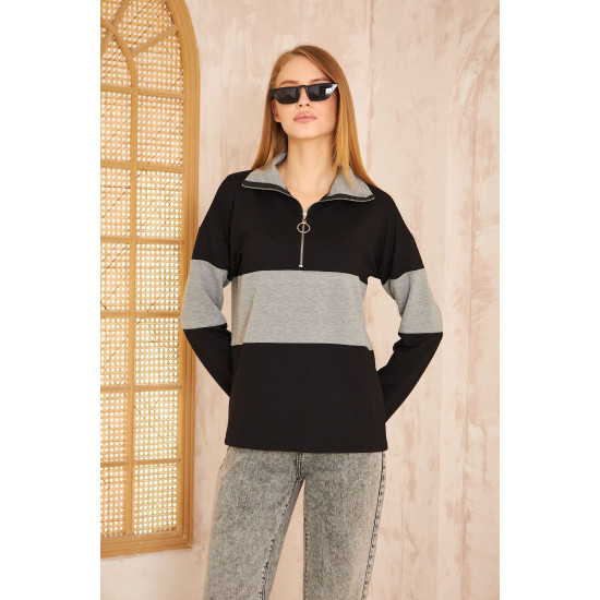 Pasaklı Giyim Kadın Sweatshirt Gri