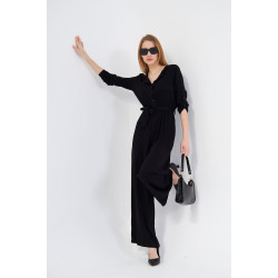 Pasaklı Giyim Kadın Viskon Tulum 3297500 Siyah