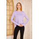 Pasaklı Giyim Kadın Parmak Geçirmeli Yoga Bluz Lila