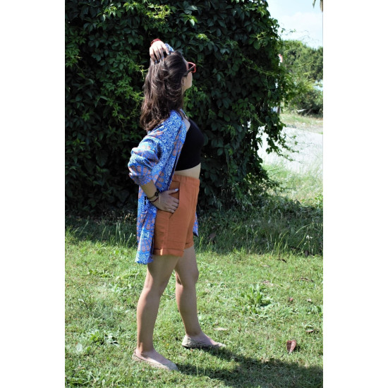 Pasaklı Giyim Kadın Şort Kiremit