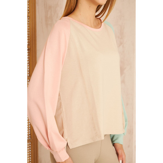 Pasaklı Giyim Kadın Sweatshirt Bej