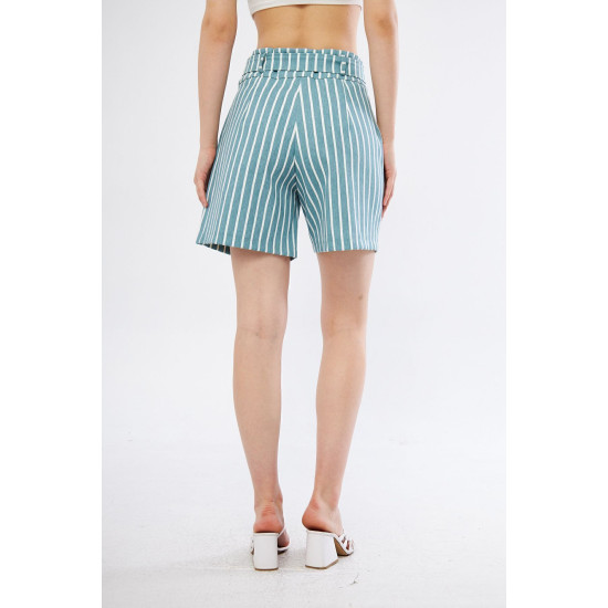 Pasaklı Giyim Kadın Gabardin Mini Şort Mint Yeşil