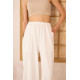 Pasaklı Giyim Kadın Viskon Pantolon-Eşorfman Altı Beyaz
