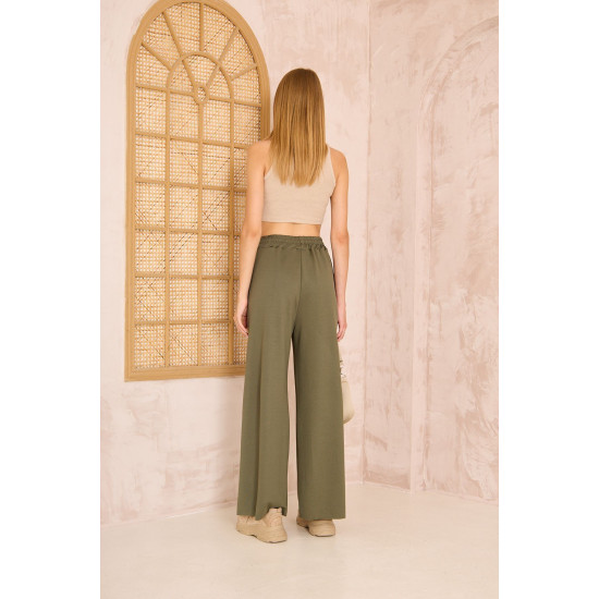 Pasaklı Giyim Kadın Viskon Pantolon-Eşorfman Altı Haki