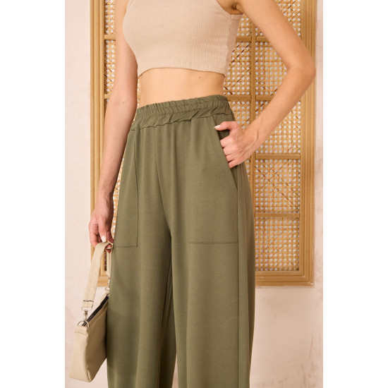Pasaklı Giyim Kadın Viskon Pantolon-Eşorfman Altı Haki