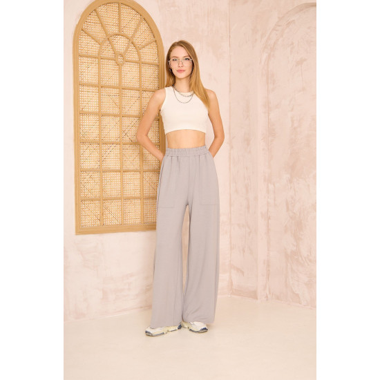 Pasaklı Giyim Kadın Viskon Pantolon-Eşorfman Altı Gri