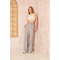 Pasaklı Giyim Kadın Viskon Pantolon-Eşorfman Altı 3465210 Gri