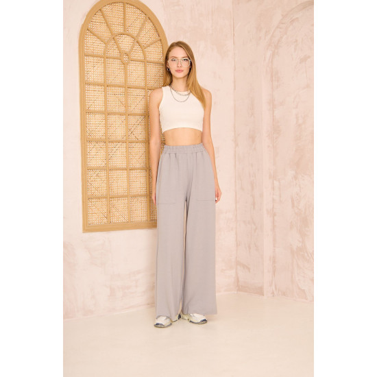 Pasaklı Giyim Kadın Viskon Pantolon-Eşorfman Altı Gri