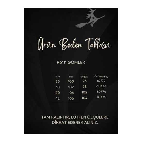 Pasaklı Giyim Kadın Premium Keten Harf Nakış Işlemeli Yanları Düğme Arkası Oval Gömlek Siyah