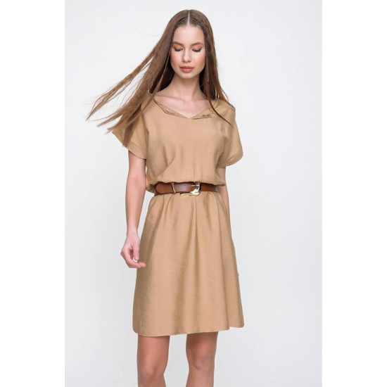 Pasaklı Giyim Kadın Elbise Bej