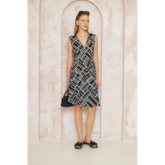 Pasaklı Giyim Kadın A Kesim Rahat Elbise Siyahpembe