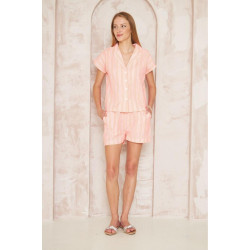 Pasaklı Giyim Kadın Gömlek-Şort Alt Üst Takım 3625310 Turuncu