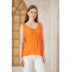 Pasaklı Giyim Kadın Düğmeli Askılı Bluz Turuncu