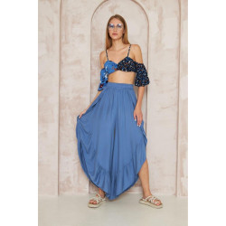 Pasaklı Giyim Bohem Pantolon Etek 3635360 indigo