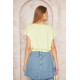 Pasaklı Giyim Kadın Eteği Lastikli Crop Sarı