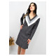 Pasaklı Giyim Kadın Garnili Yumoş Triko Elbise Antrasit