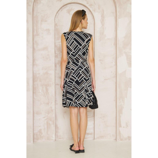 Pasaklı Giyim Kadın A Kesim Rahat Elbise Siyahpembe