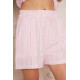 Pasaklı Giyim Kadın Gömlek-Şort Alt Üst Takım Pembe