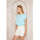 Pasaklı Giyim Kadın Eteği Lastikli Crop Mint