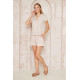 Pasaklı Giyim Kadın Gömlek-Şort Alt Üst Takım Bej
