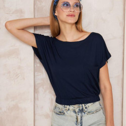 Pasaklı Giyim Kadın Eteği Lastikli Crop 3624165 Lacivert