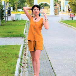 Pasaklı Giyim Kadın Düğmeli Askılı Bluz 2910290 Hardal