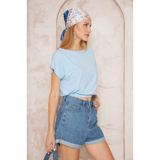 Pasaklı Giyim Kadın Eteği Lastikli Crop Bebemavi