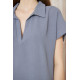 Pasaklı Giyim Kadın Polo Yaka Elbise Gri