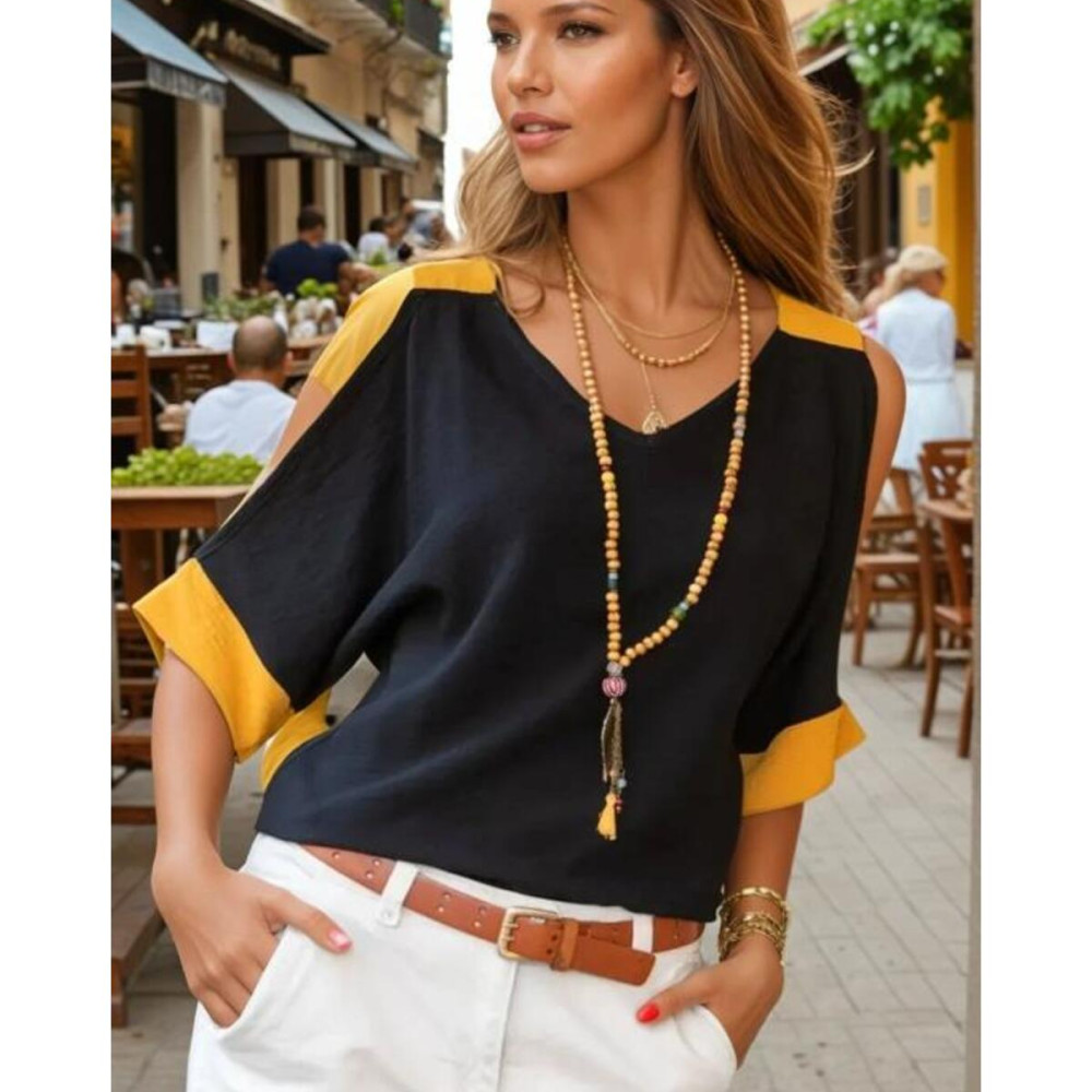 Pasaklı Giyim Kadın Omuz Dekolteli Bluz 2923220 Siyah