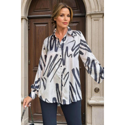 Pasaklı Giyim Kadın Balon Kol Tunik Gömlek 3344345 Bej