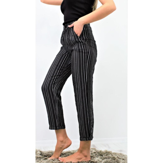 Pasaklı Giyim Kadın Duble Paça Pantolon Siyah