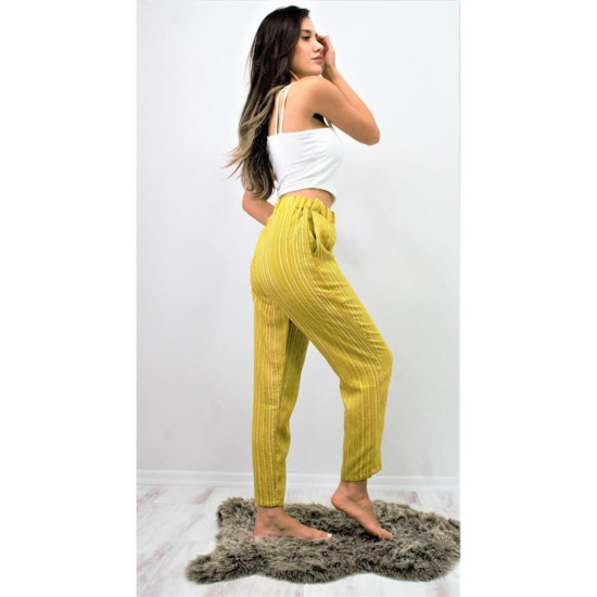 Pasaklı Giyim Kadın Duble Paça Pantolon Yeşil