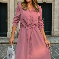 Pasaklı Giyim Kadın Kupra Elbise 3411385 Gül Kurusu