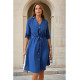 Pasaklı Giyim Kadın Kupra Elbise İndigo