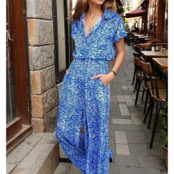 Pasaklı Giyim Kadın Beli Lastikli Saten Tulum  3235451 Saks