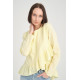 Pasaklı Giyim Kadın Fırfırlı Keten Bluz Bej