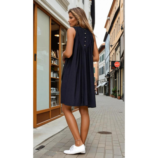 Pasaklı Giyim Kadın Piliseli Elbise Siyah