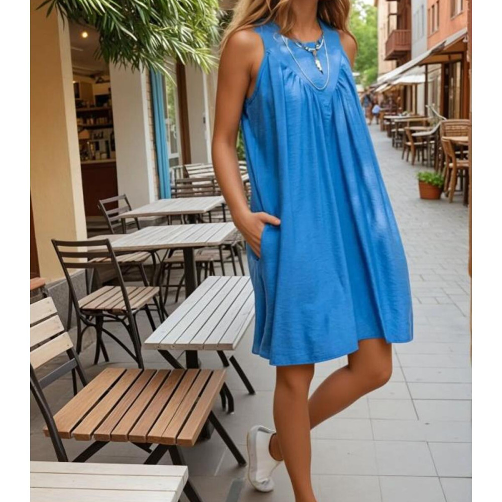 Pasaklı Giyim Kadın Piliseli Elbise 3429341 İndigo