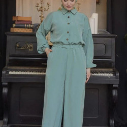 Pasaklı Giyim Kadın Kupra Tulum 3360506 Mint