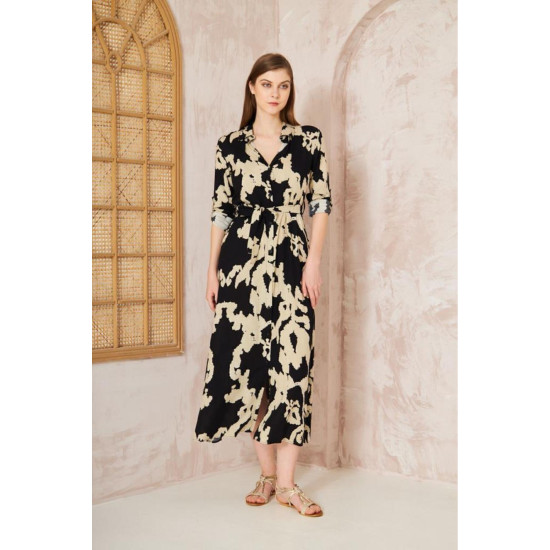 Pasaklı Giyim Kadın %100 Viskon Elbise Siyah