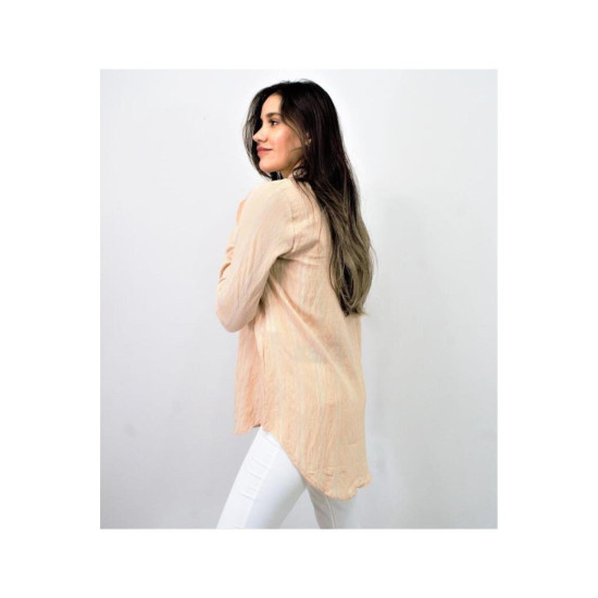 Pasaklı Giyim Kadın Çizgili Gömlek Taş