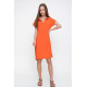 Pasaklı Giyim Kadın Polo Yaka Elbise Turuncu