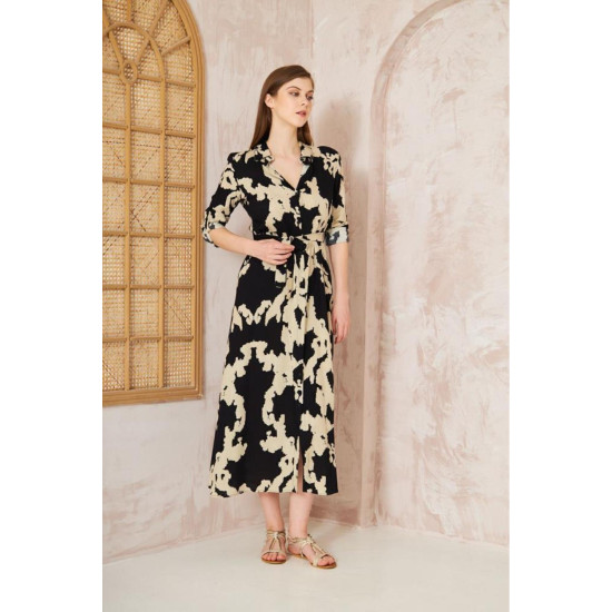 Pasaklı Giyim Kadın %100 Viskon Elbise Siyah