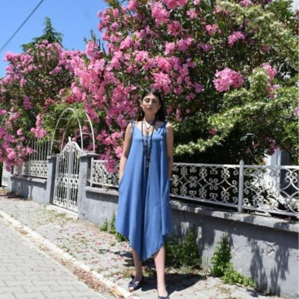 Pasaklı Giyim Kadın Viskon Pantolon Etek Tulum H5002308 İndigo