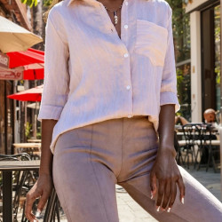 Pasaklı Giyim Kadın Çizgili Gömlek 3266190 Taş