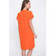 Pasaklı Giyim Kadın Polo Yaka Elbise Turuncu