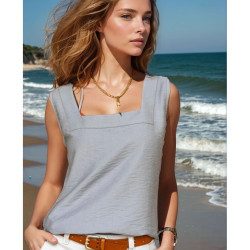 Pasaklı Giyim Kadın Kalın Askılı Bluz 2911275 Gri