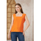 Pasaklı Giyim Kadın Kalın Askılı Bluz Turuncu