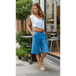 Pasaklı Giyim Kadın Duble Paça Bermuda Şort 2912286 İndigo