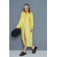 Pasaklı Giyim Kadın Oversize Yarasa Kol Tesettüre Uygun Gömlek Elbise-Tesettür Tunik Sarı